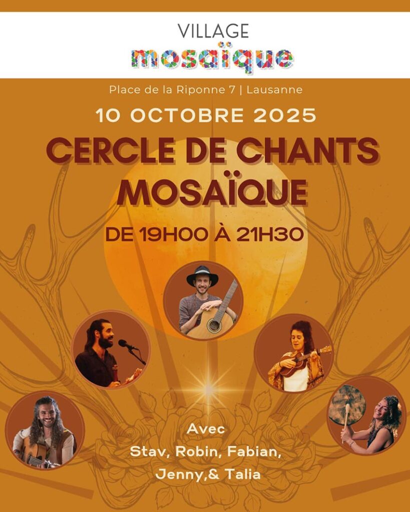 flyer cercle de chants mosaïque
